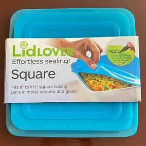 Blue Square LidLOVER with Effortless Sealing!